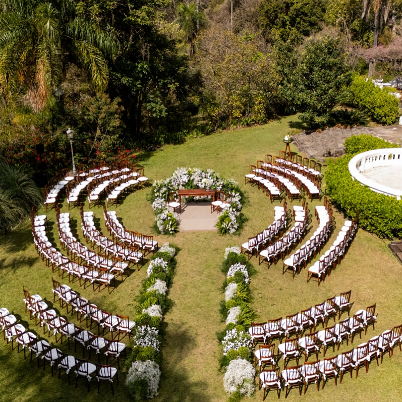 Cerimônia em formato de arena